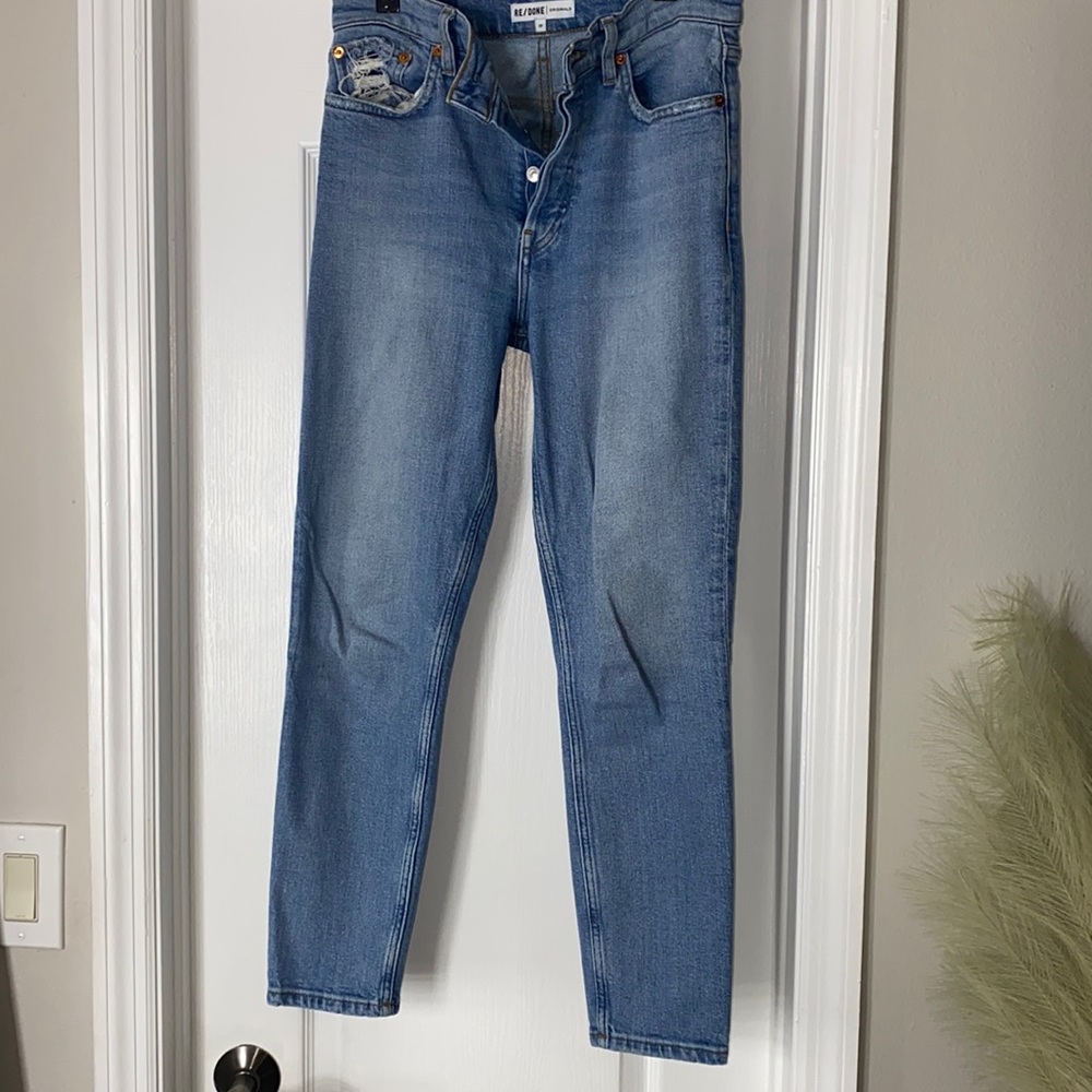 RE/DONE WORN BLUE HIGH / SKINNY